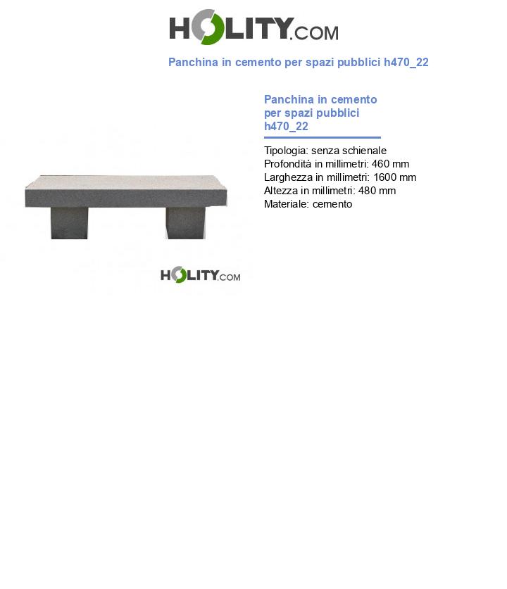 Panchina in cemento per spazi pubblici h470_22