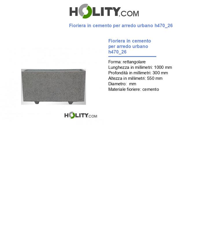 Fioriera in cemento per arredo urbano h470_26