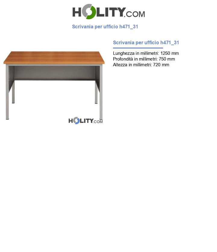 Scrivania per ufficio h471_31