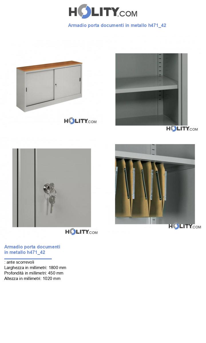 Armadio porta documenti in metallo h471_42