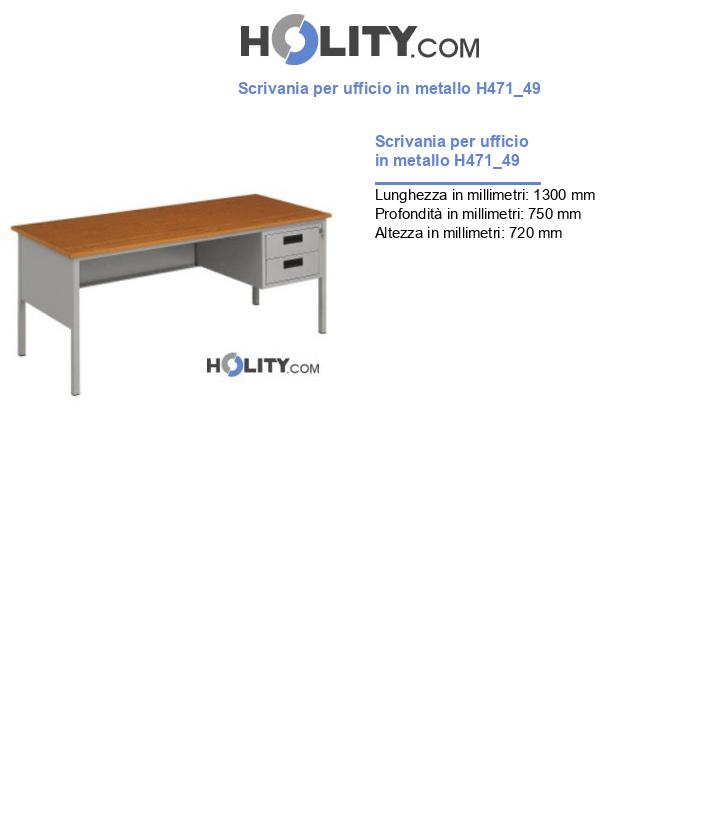Scrivania per ufficio in metallo H471_49