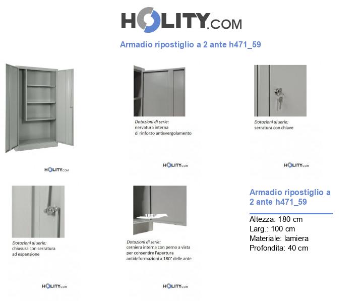 Armadio ripostiglio a 2 ante h471_59