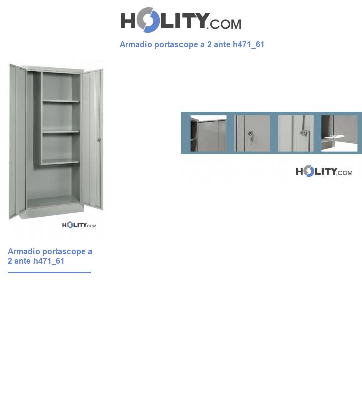 Armadio portascope a 2 ante h471_61