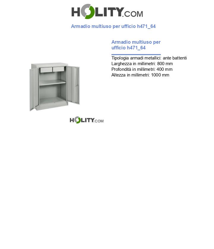 Armadio multiuso per ufficio h471_64