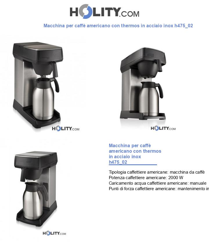 Macchina per caffè americano con thermos in acciaio inox h475_02
