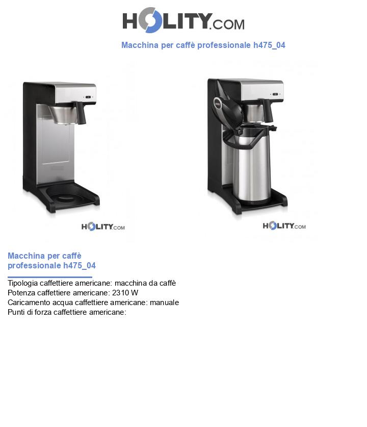 Macchina per caffè professionale h475_04