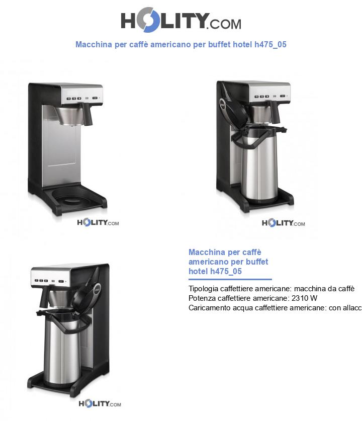 Macchina per caffè americano per buffet hotel h475_05