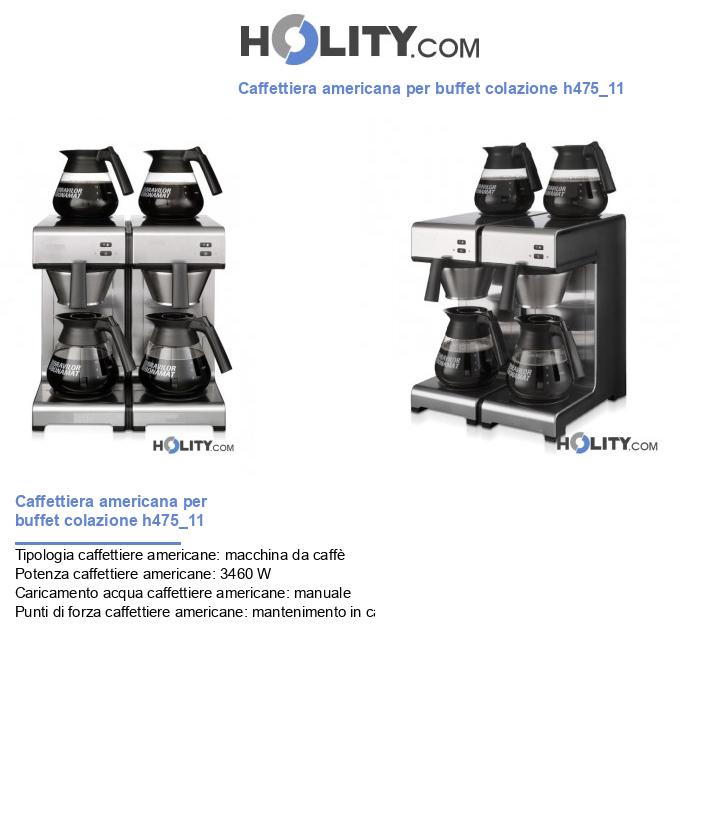 Caffettiera americana per buffet colazione h475_11