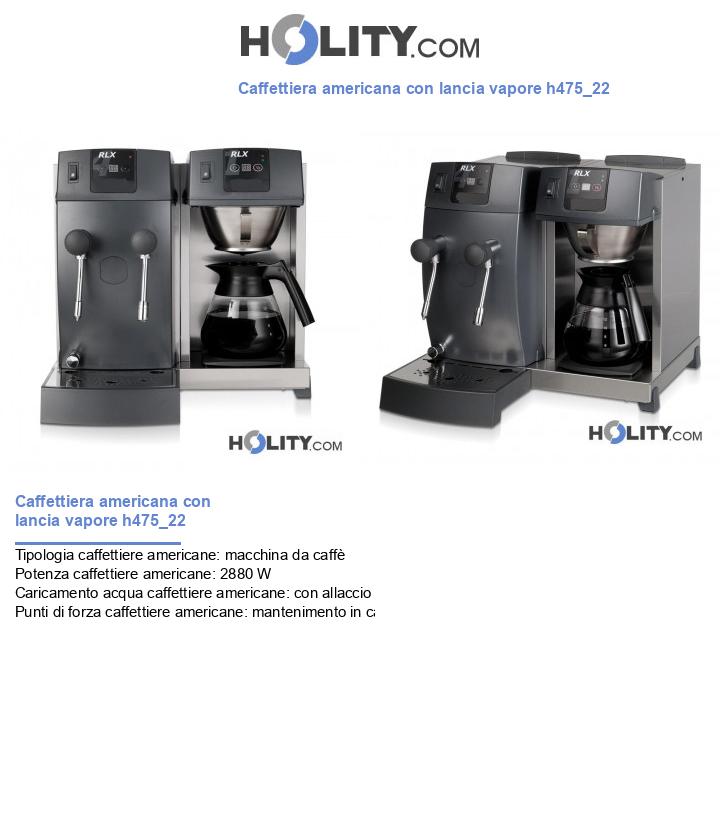 Caffettiera americana con lancia vapore h475_22