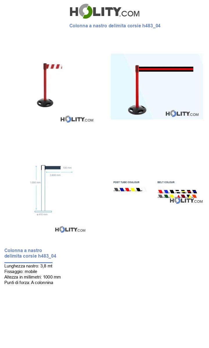 Colonna a nastro delimita corsie h483_04