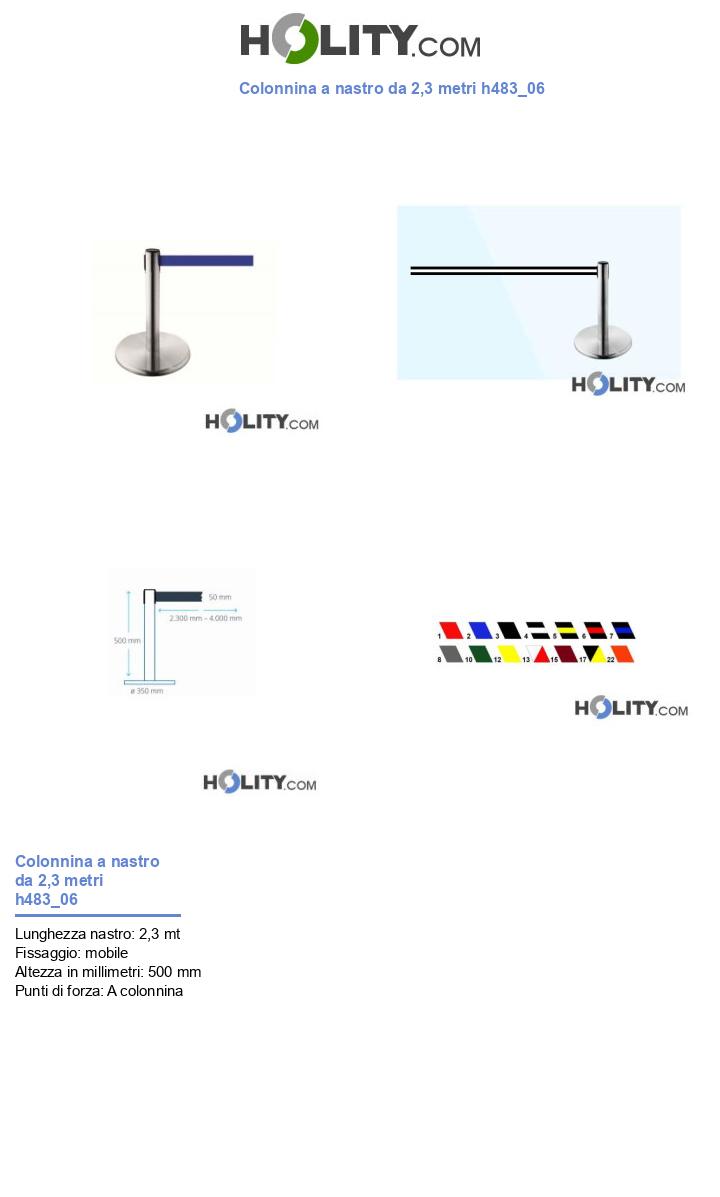 Colonnina a nastro da 2,3 metri h483_06