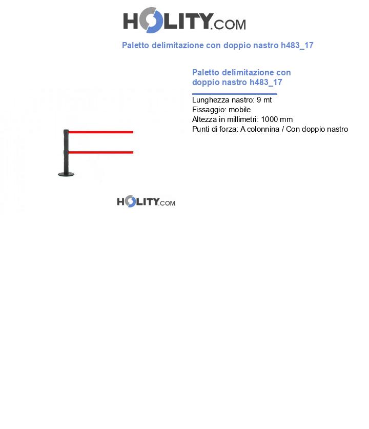 Paletto delimitazione con doppio nastro h483_17