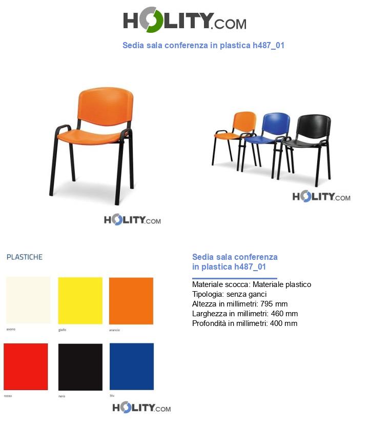 Sedia sala conferenza in plastica h487_01