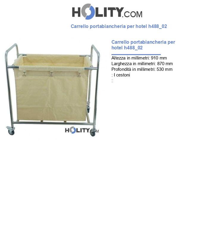 Carrello portabiancheria per hotel h488_02