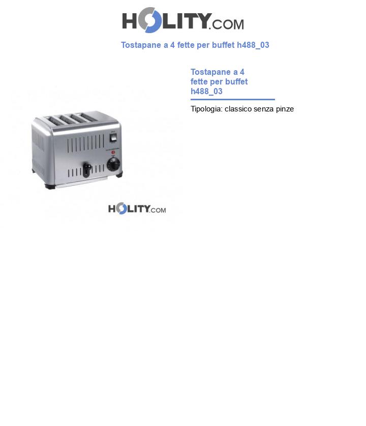 Tostapane a 4 fette per buffet h488_03