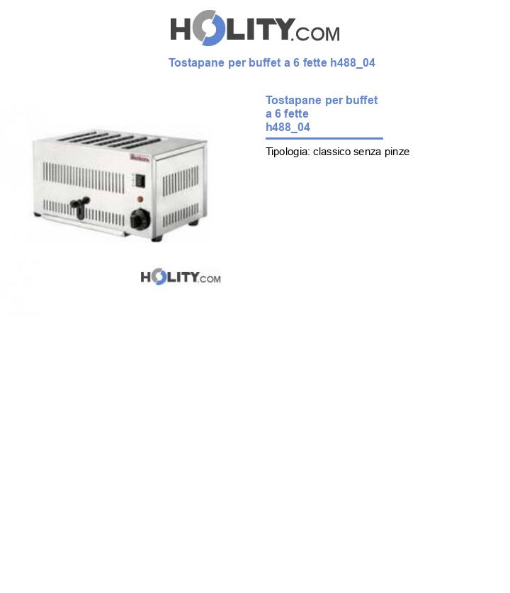 Tostapane per buffet a 6 fette h488_04