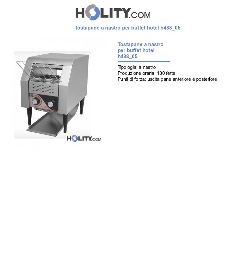 Tostapane a nastro per buffet hotel h488_05