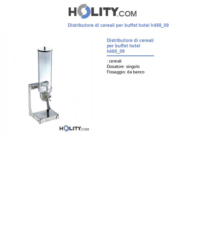 Distributore di cereali per buffet hotel h488_09