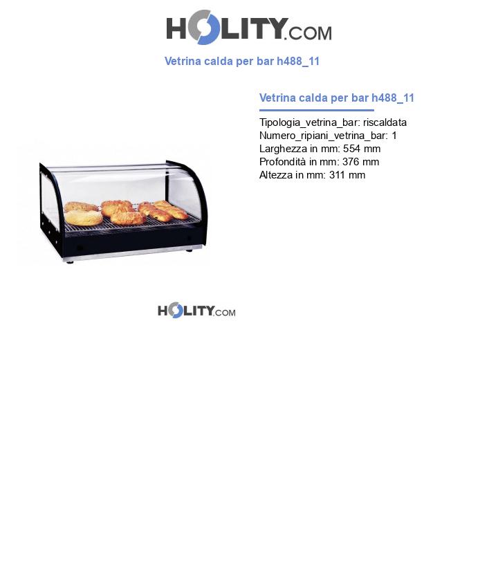 Vetrina calda per bar h488_11