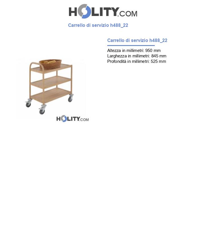 Carrello di servizio h488_22