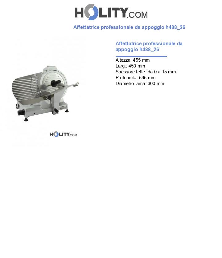 Affettatrice professionale da appoggio h488_26