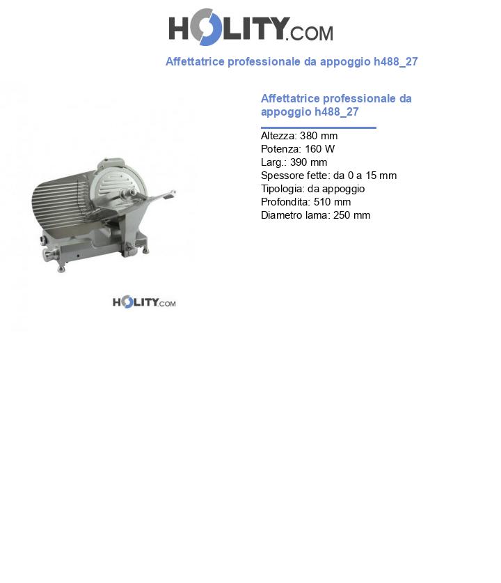 Affettatrice professionale da appoggio h488_27