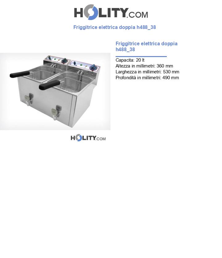 Friggitrice elettrica doppia h488_38