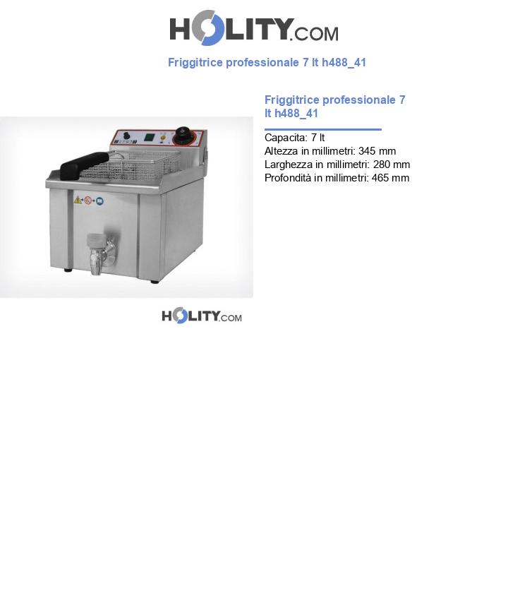 Friggitrice professionale 7 lt h488_41