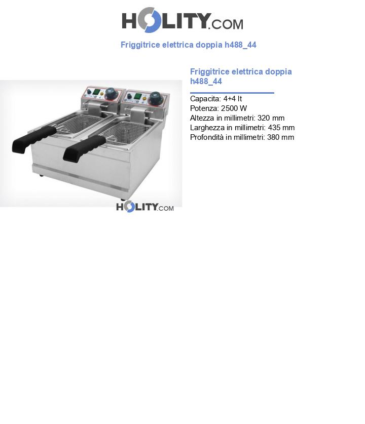 Friggitrice elettrica doppia h488_44