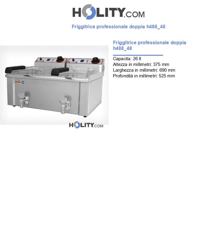 Friggitrice professionale doppia h488_48