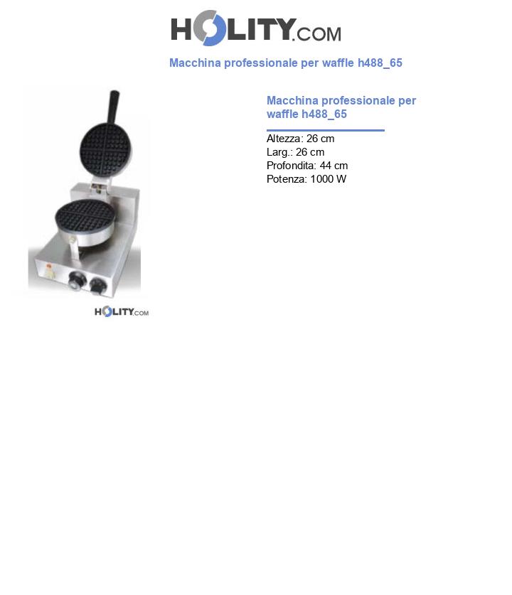 Macchina professionale per waffle h488_65