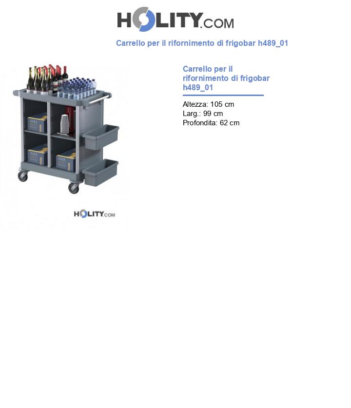 Carrello per il rifornimento di frigobar h489_01