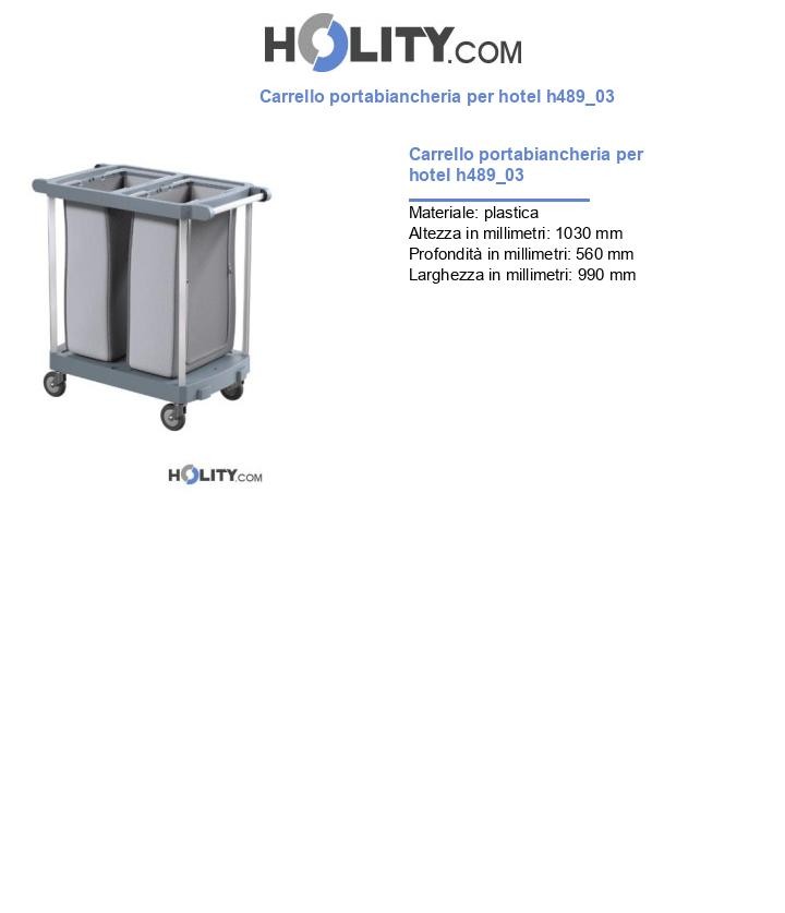 Carrello portabiancheria per hotel h489_03