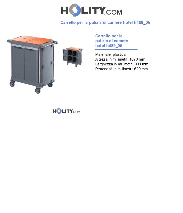 Carrello per la pulizia di camere hotel h489_05