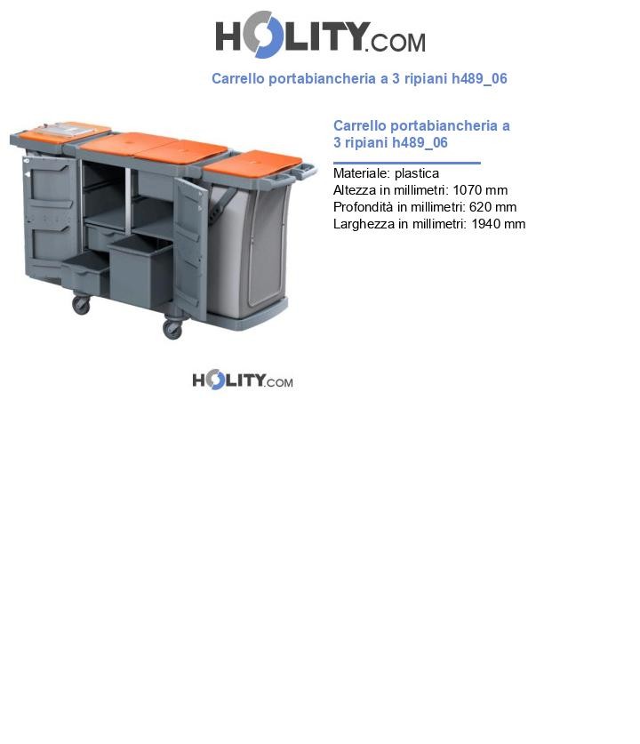 Carrello portabiancheria a 3 ripiani h489_06