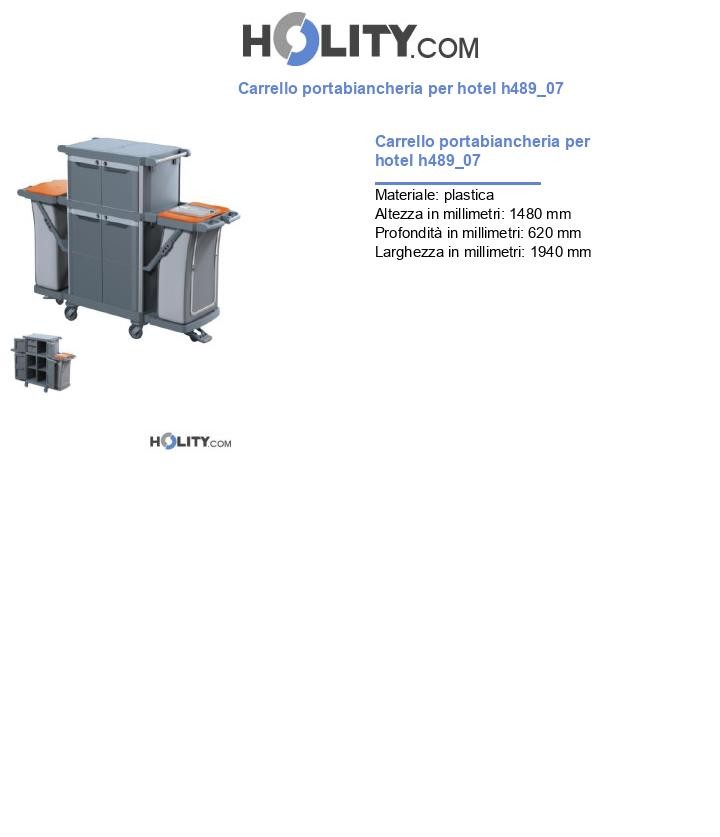 Carrello portabiancheria per hotel h489_07