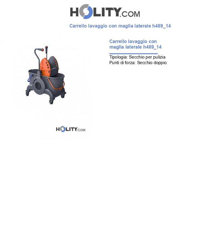 Carrello lavaggio con maglia laterale h489_14