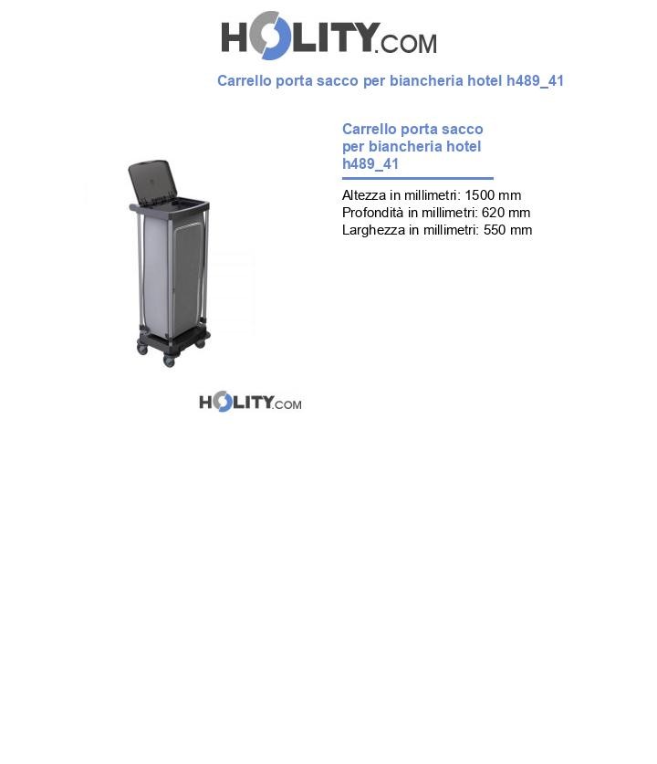 Carrello porta sacco per biancheria hotel h489_41