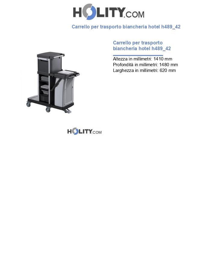 Carrello per trasporto biancheria hotel h489_42