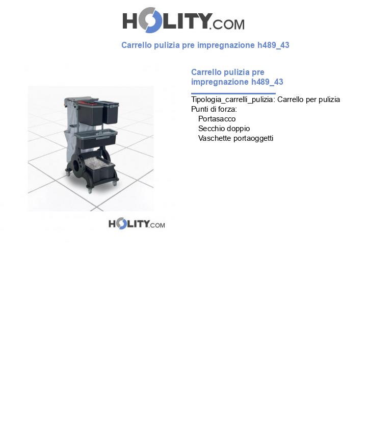 Carrello pulizia pre impregnazione h489_43