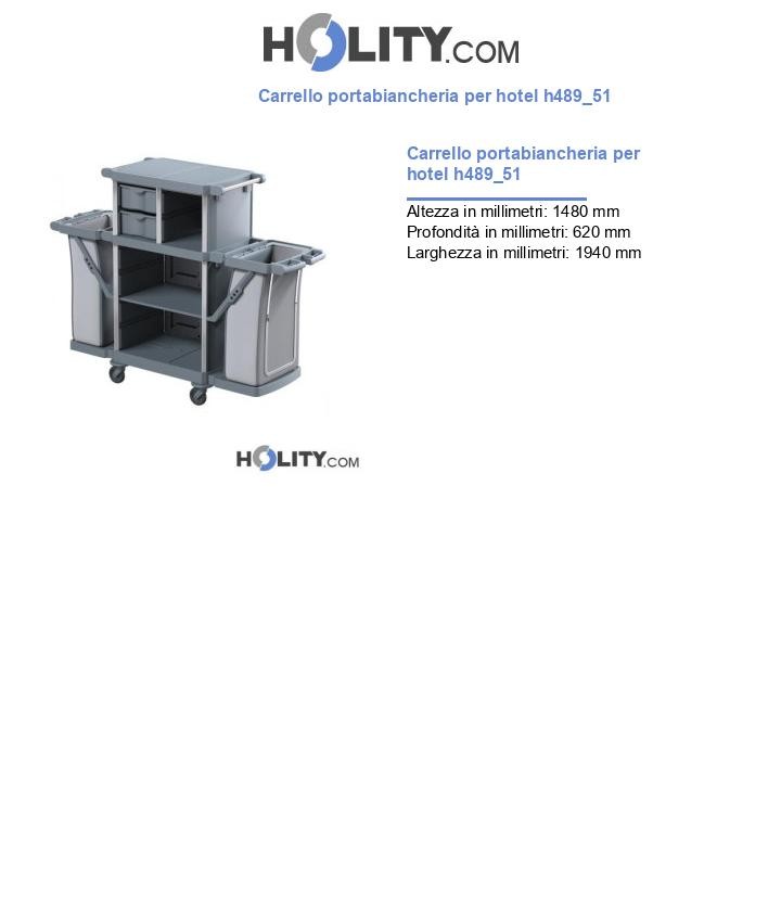 Carrello portabiancheria per hotel h489_51