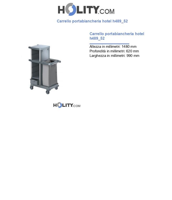 Carrello portabiancheria hotel h489_52