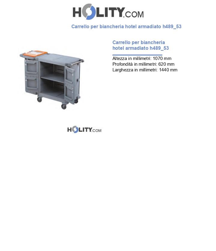 Carrello per biancheria hotel armadiato h489_53