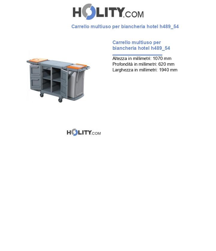 Carrello multiuso per biancheria hotel h489_54