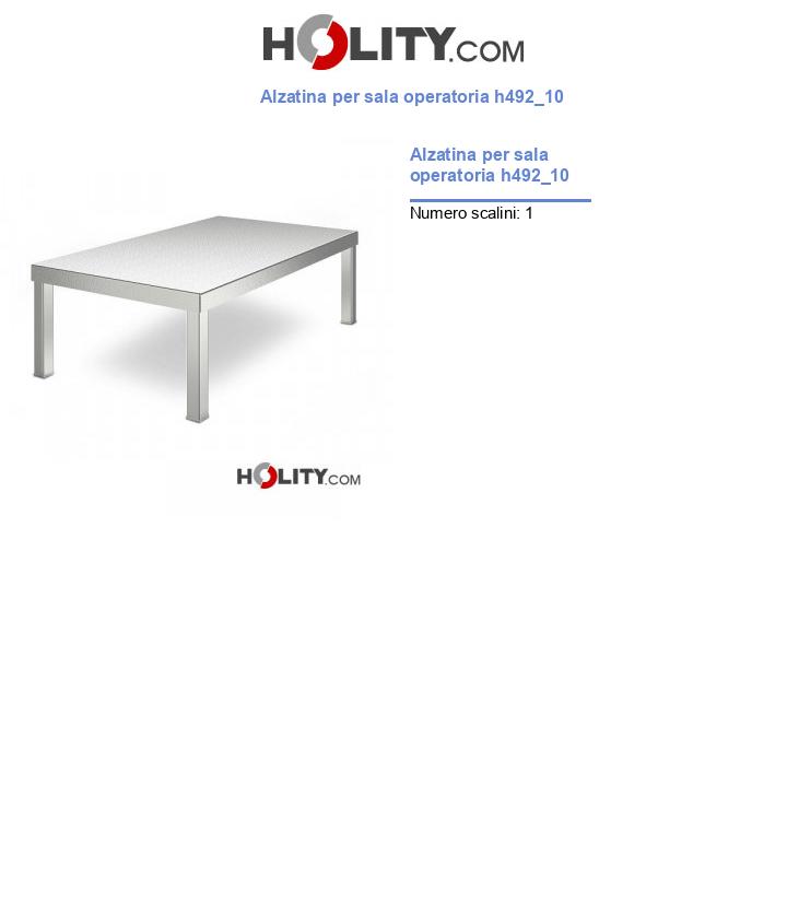 Alzatina per sala operatoria h492_10