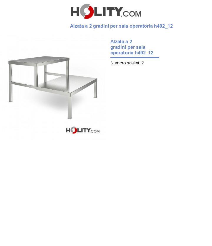 Alzata a 2 gradini per sala operatoria h492_12