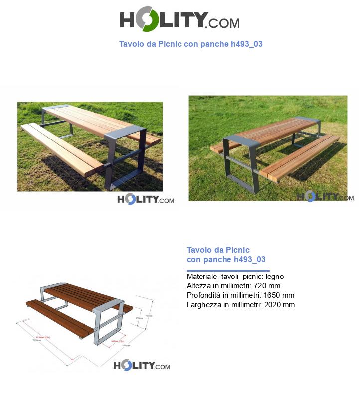 Tavolo da Picnic con panche h493_03