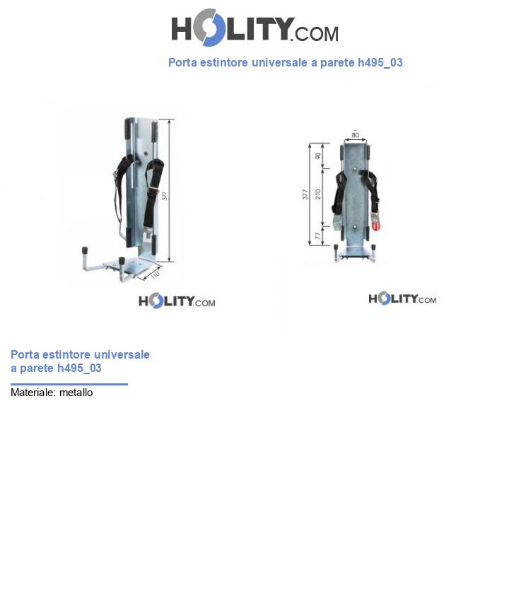 Porta estintore universale a parete h495_03