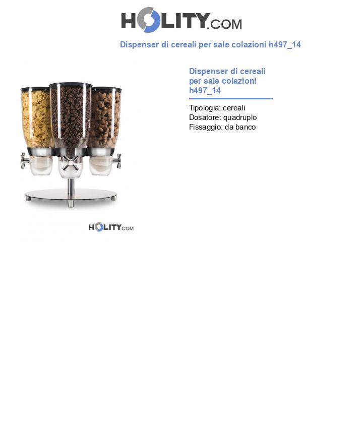 Dispenser di cereali per sale colazioni h497_14