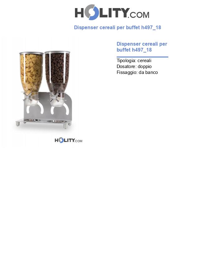 Dispenser cereali per buffet h497_18